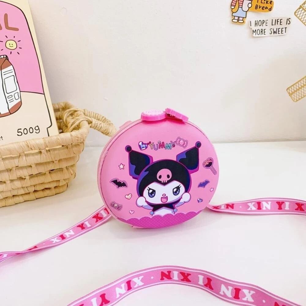 Kuromi Pink Round Crossbody Bag - Picture 3 of 10